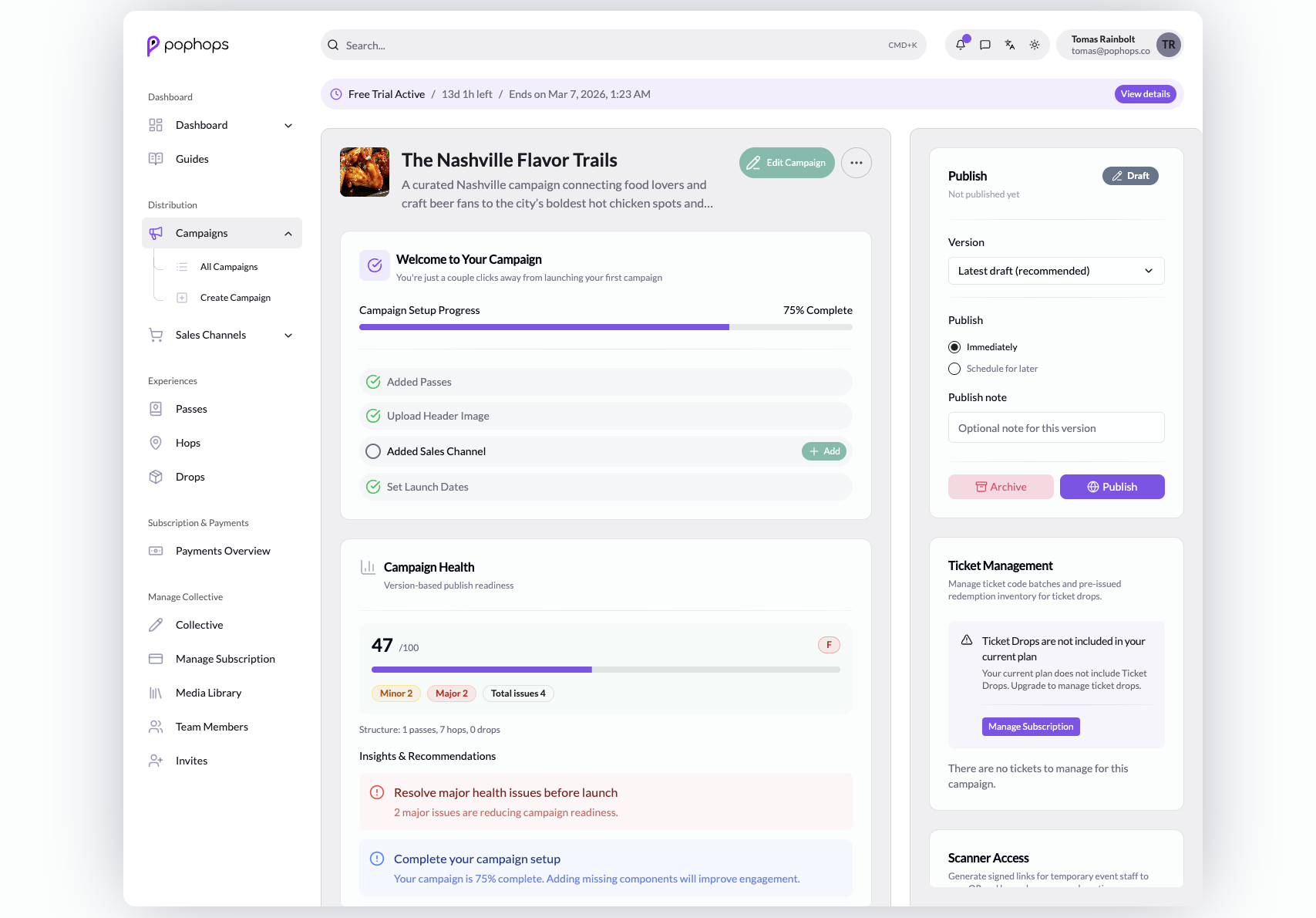 PopHops pass builder screenshot spot 3